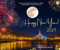 Dec23FullMoon — SunnyJ tarot, Sun Pixies from Dixie
