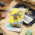 The moon folds maps no hand has drawn. — SunnyJ tarot, Sun Pixies from Dixie