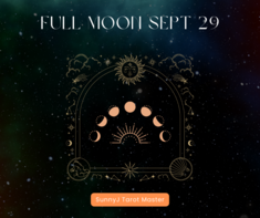 FullMoonSept2023 — SunnyJ tarot, Sun Pixies from Dixie