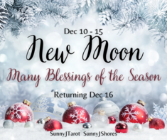 NewMoonDec2023 — SunnyJ tarot, Sun Pixies from Dixie