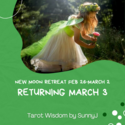 NewMoonFeb2025 SunnyJ Tarot — SunnyJ tarot, Sun Pixies from Dixie