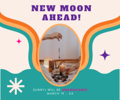 NewMoonMarch2023 — SunnyJ tarot, Sun Pixies from Dixie