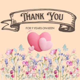 Thank You Keen 9 years — SunnyJ tarot, Sun Pixies from Dixie