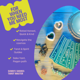 general annoucement tarot now — SunnyJ tarot, Sun Pixies from Dixie