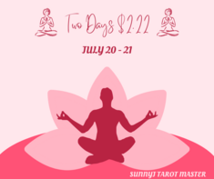 twodaysJuly2023 2 22 — SunnyJ tarot, Sun Pixies from Dixie